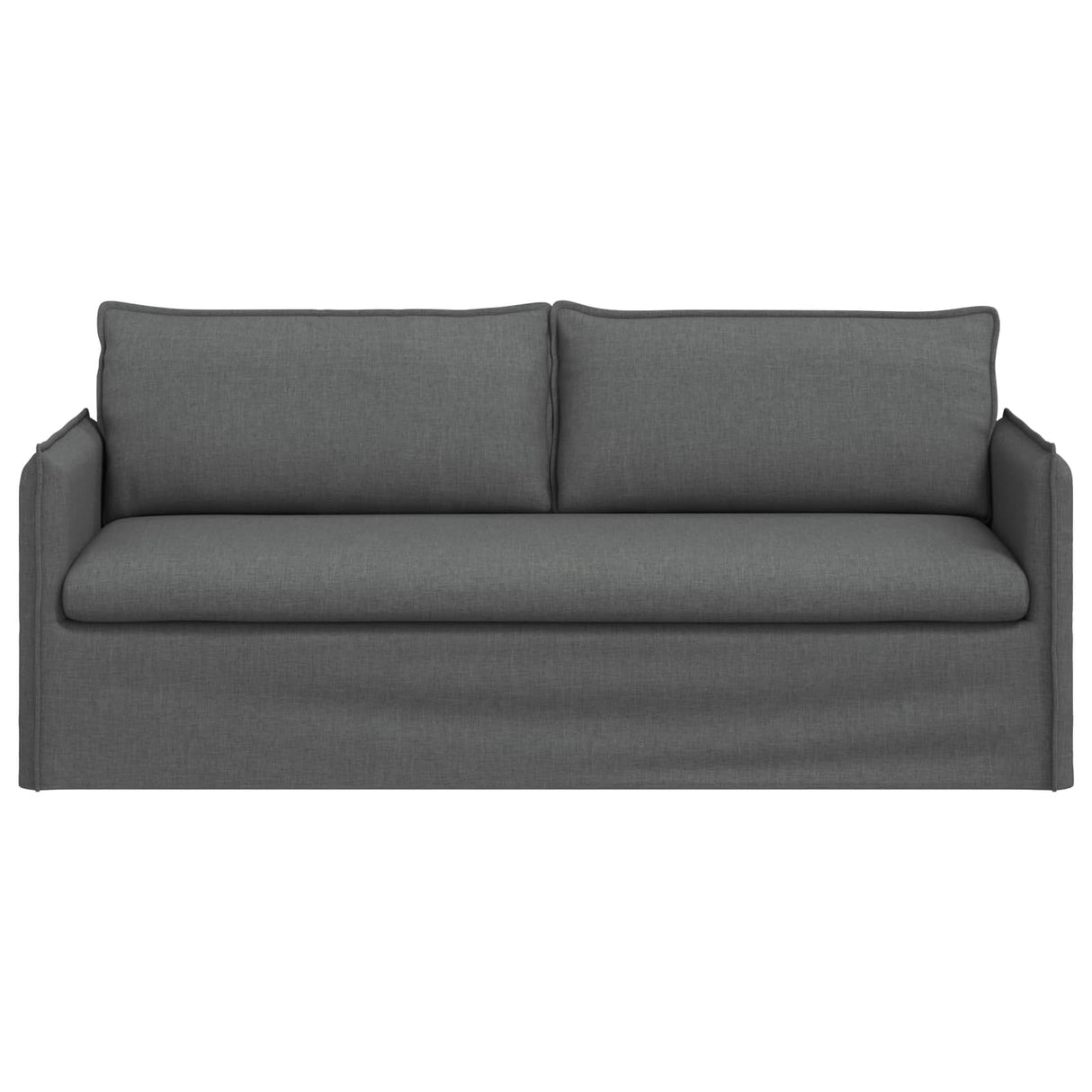 Sofa Dark Grey 196 x 82 x 85 cm Fabric