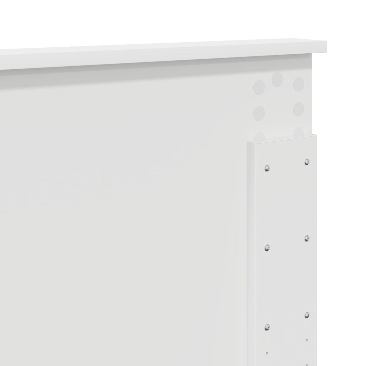 Bed Frame with Shelf Manual White 180 x 200 cm Engineered Wood