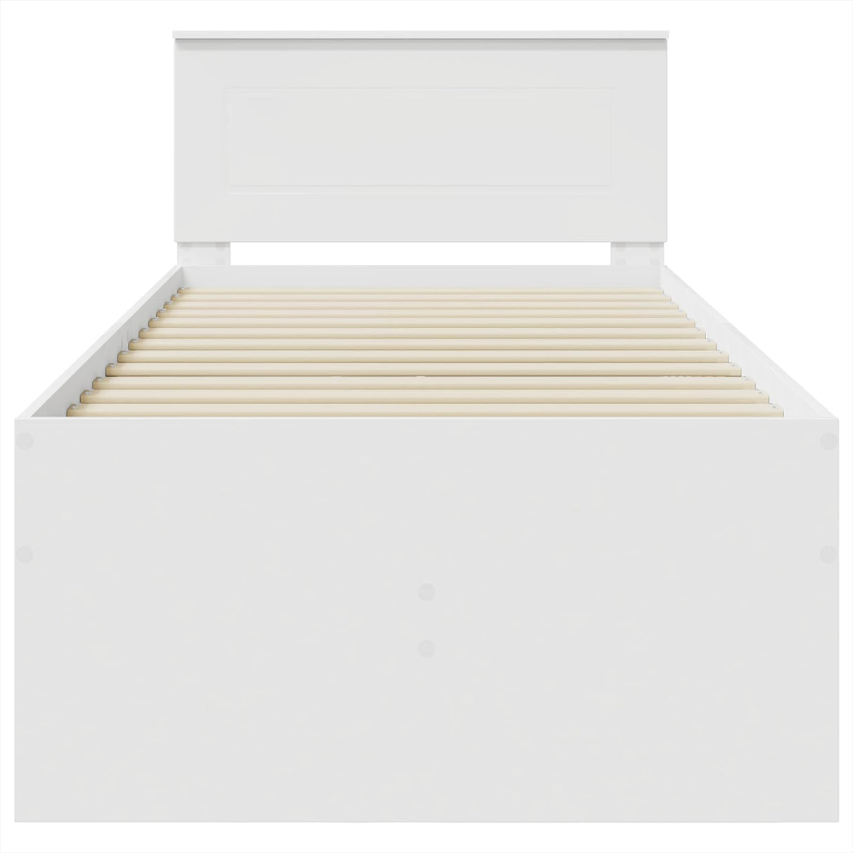 Daybed with Drawer White and Black 90 x 190 cm Engineered Wood