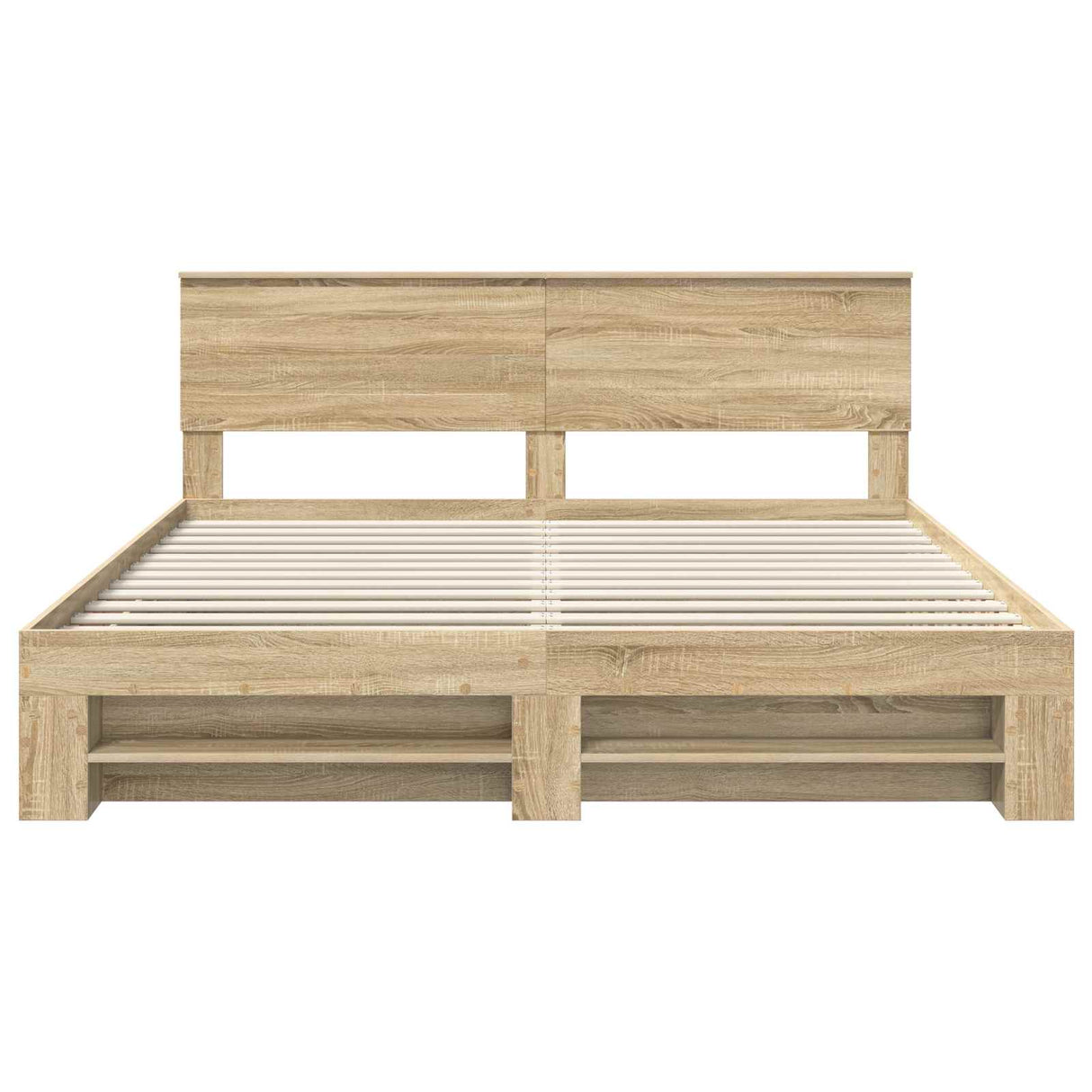 Bed Frame Sonoma Oak 180 x 200 cm Engineered Wood