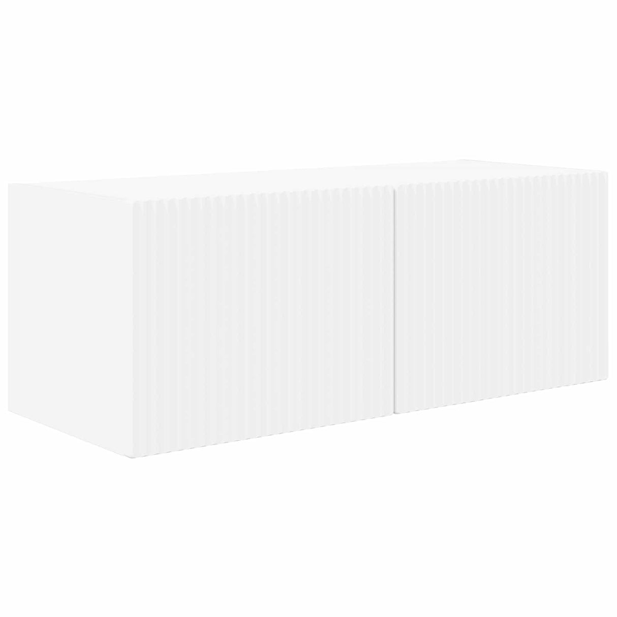 TV Wall Cabinet Set 4 pcs White Engineered Wood