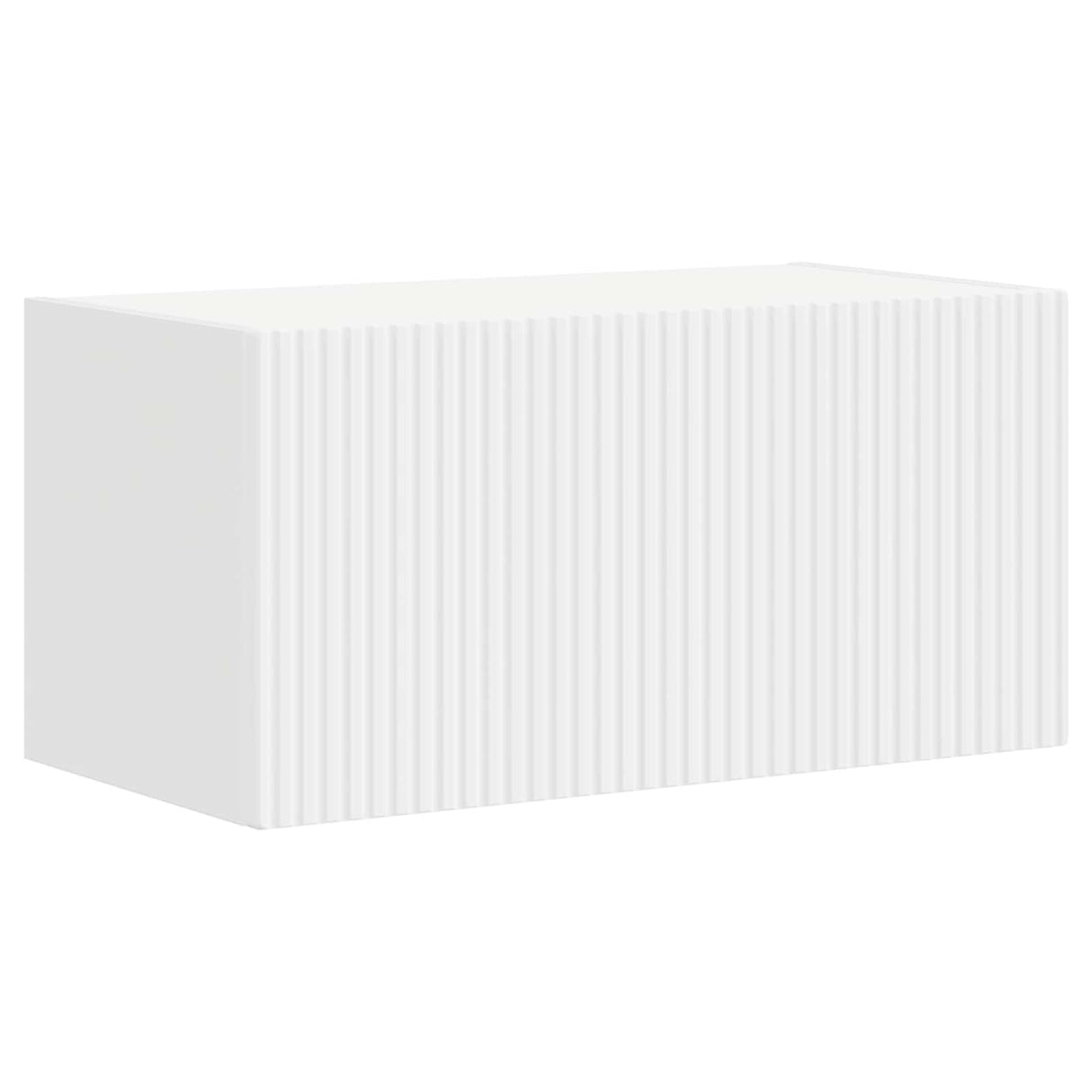 TV Cabinet Set 2 pcs White Engineered Wood