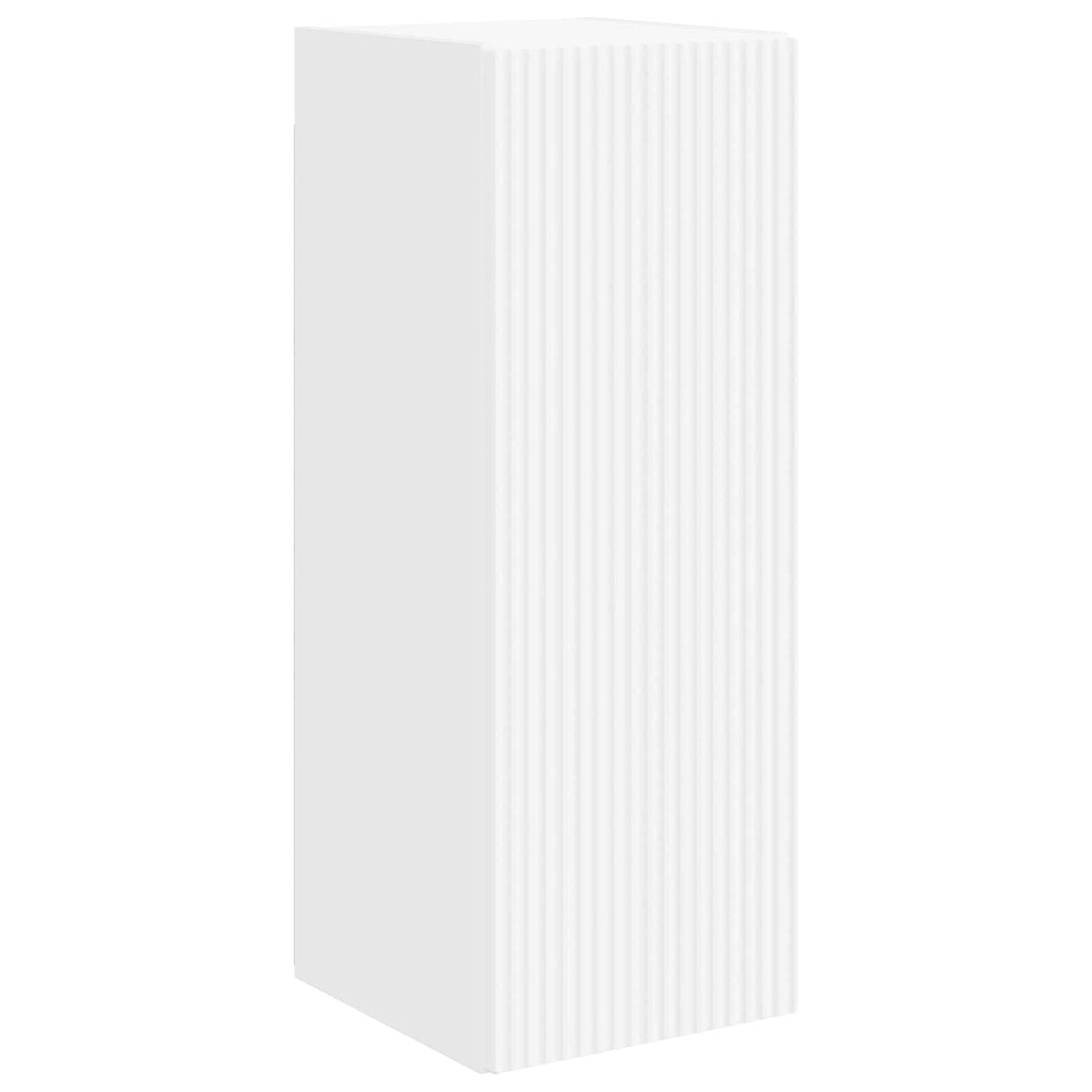 TV Cabinet Set 2 pcs White Engineered Wood