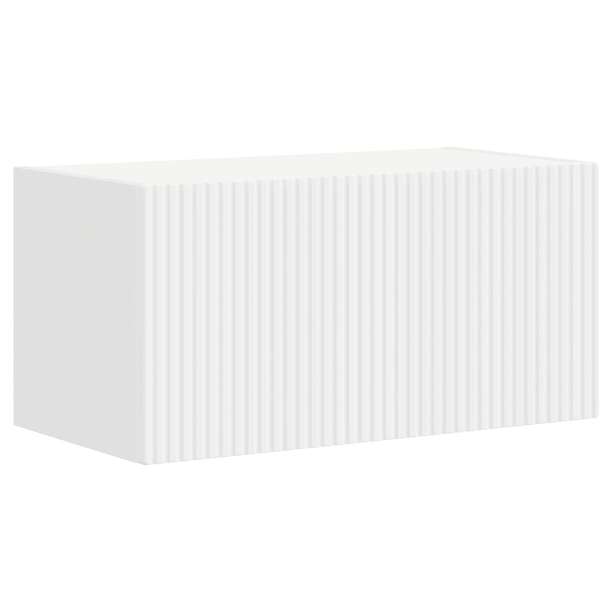 TV Cabinet Set 6 pcs White Engineered Wood