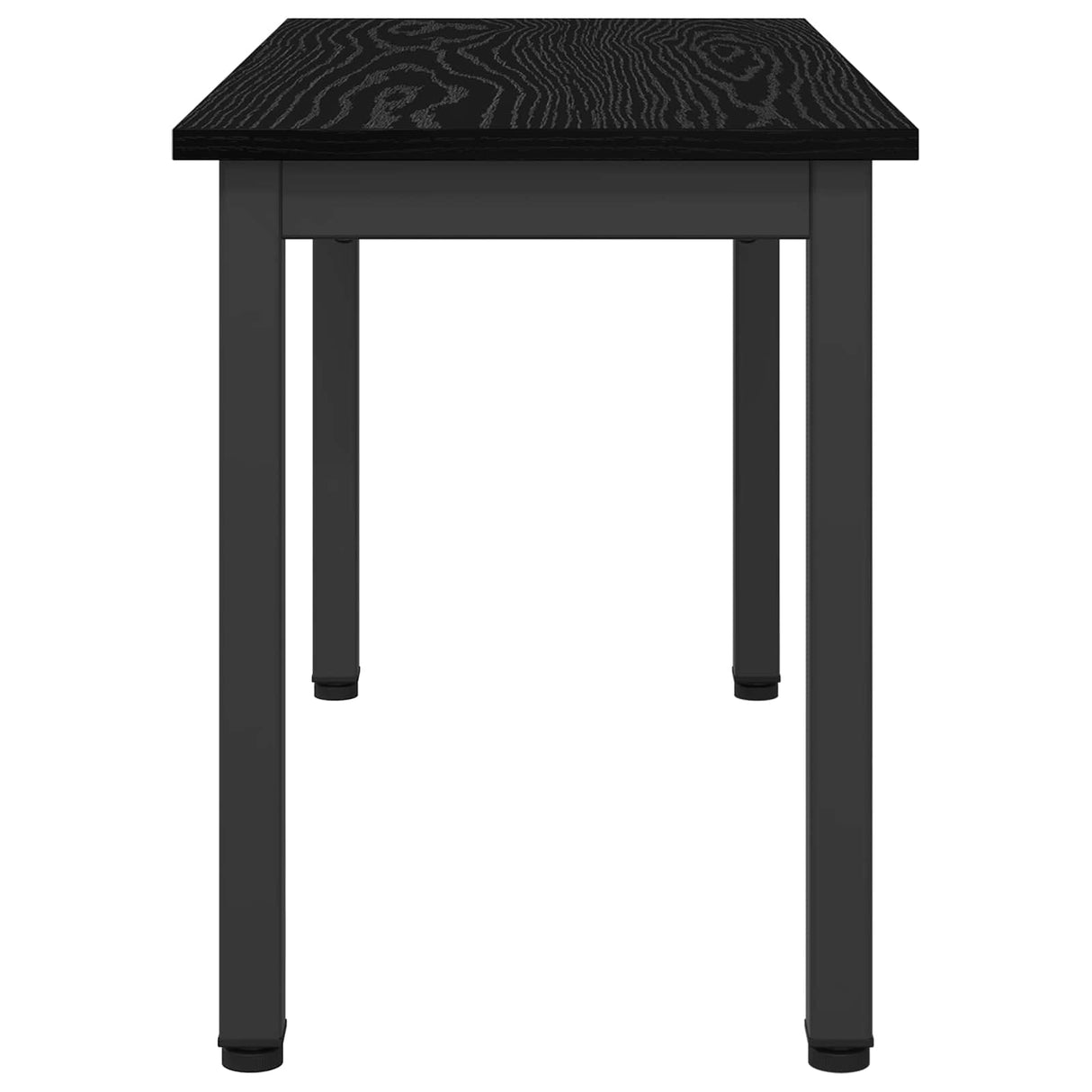 Bench Black Oak 80 x 35 x 45 cm Engineered Wood