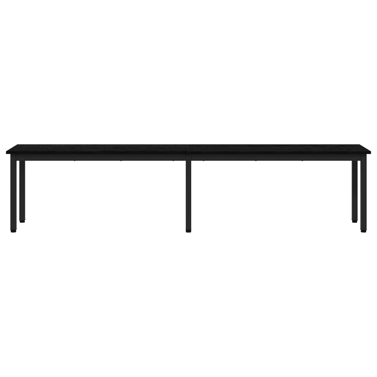 Bench Black Oak 200 x 35 x 45 cm Engineered Wood