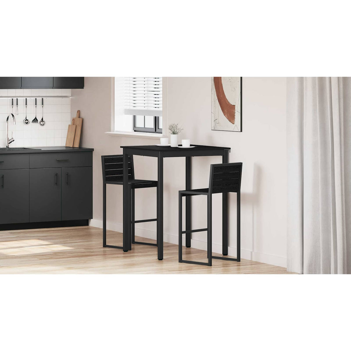 Standing Bar Table Engineered Wood