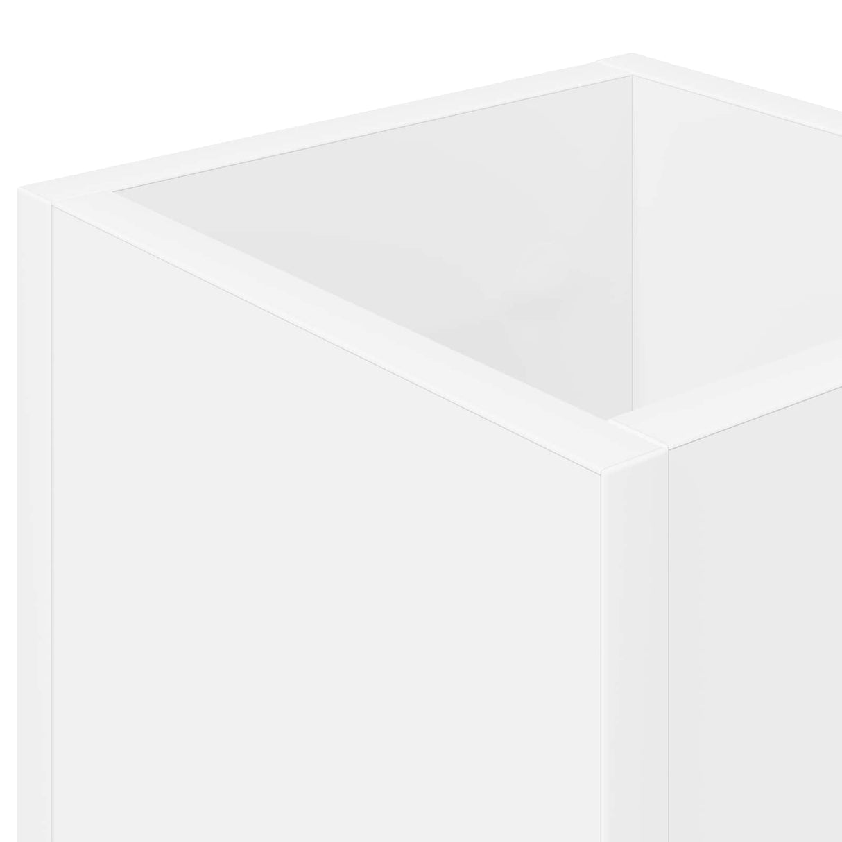 Umbrella Stand White 20 x 20 x 55.5 cm Engineered Wood