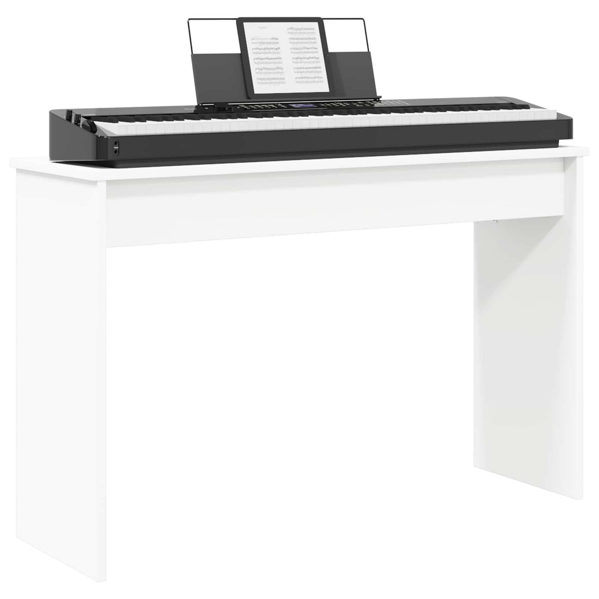 Keyboard Stand White 100 x 32 x 64 cm Engineered Wood