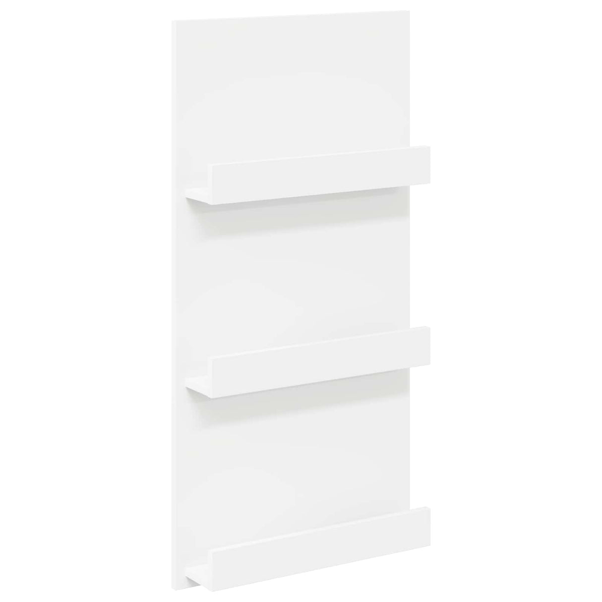 Magazine Rack with Shelf White 51 x 11 x 102 cm Engineered Wood