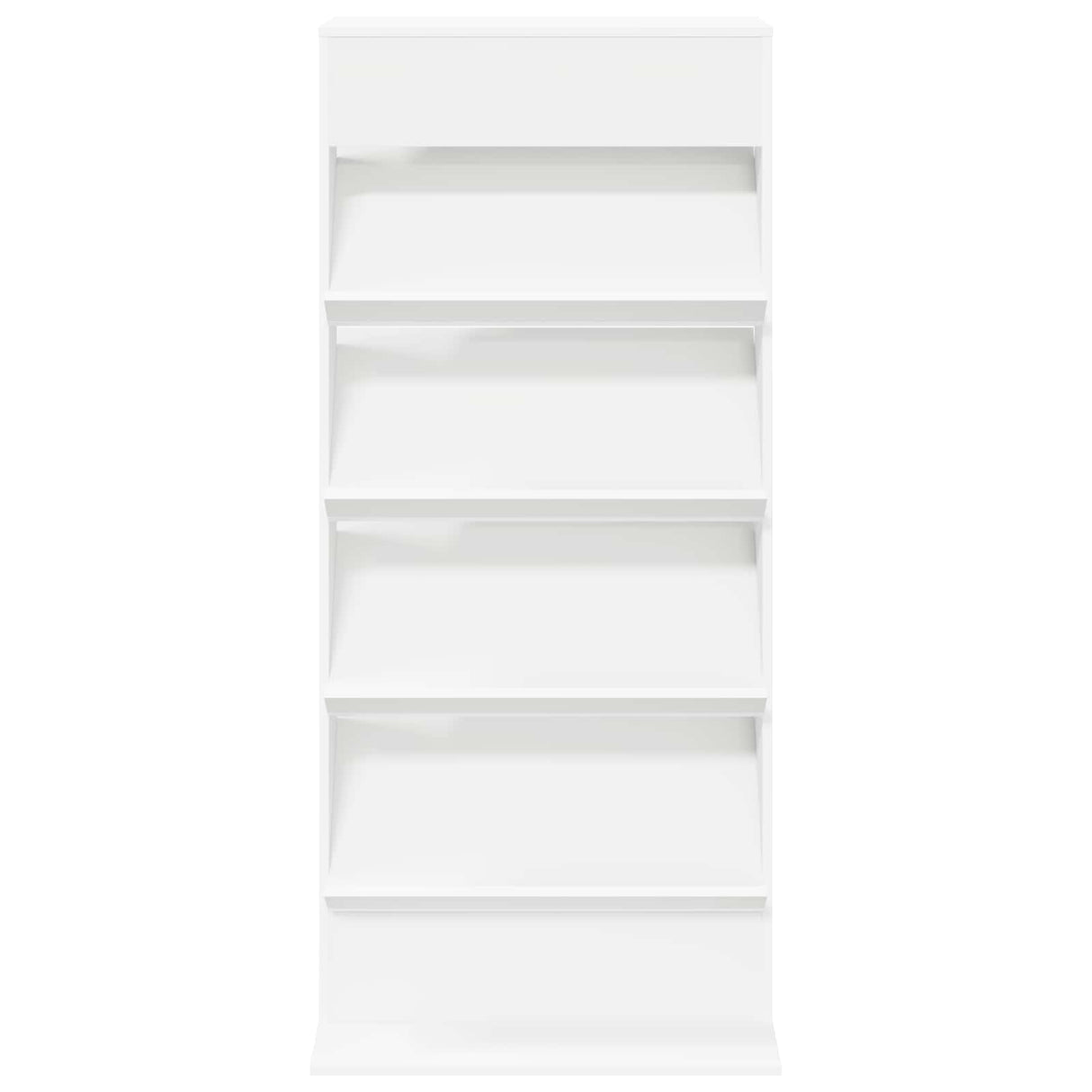 Magazine Rack White 70 x 41 x 156 cm Engineered Wood