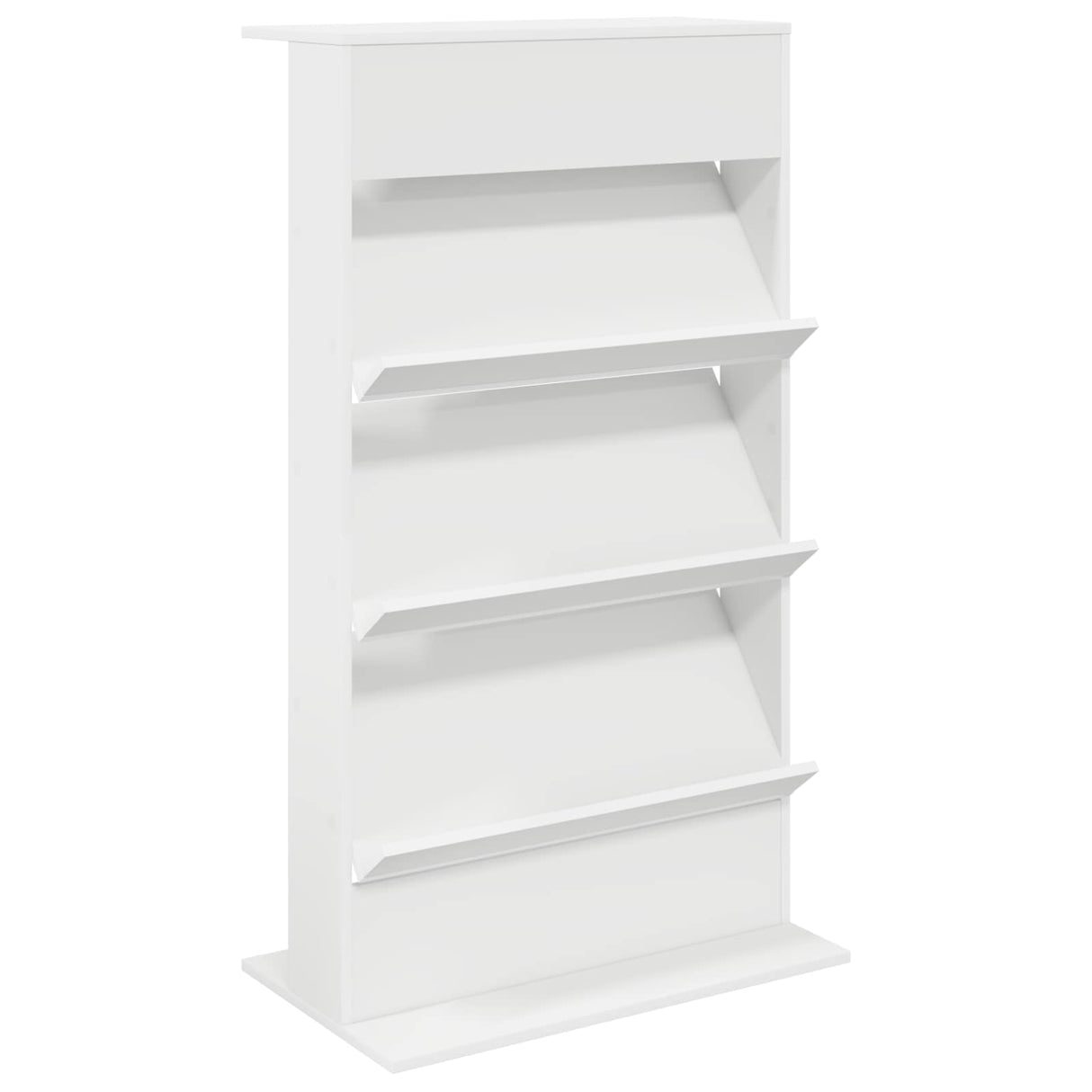 Magazine Rack White 70 x 41 x 126 cm Engineered Wood
