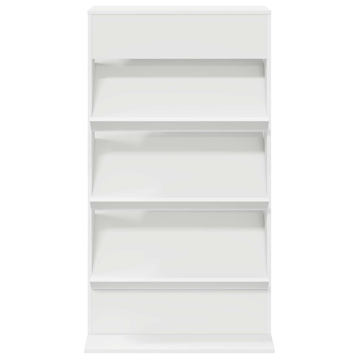 Magazine Rack White 70 x 41 x 126 cm Engineered Wood