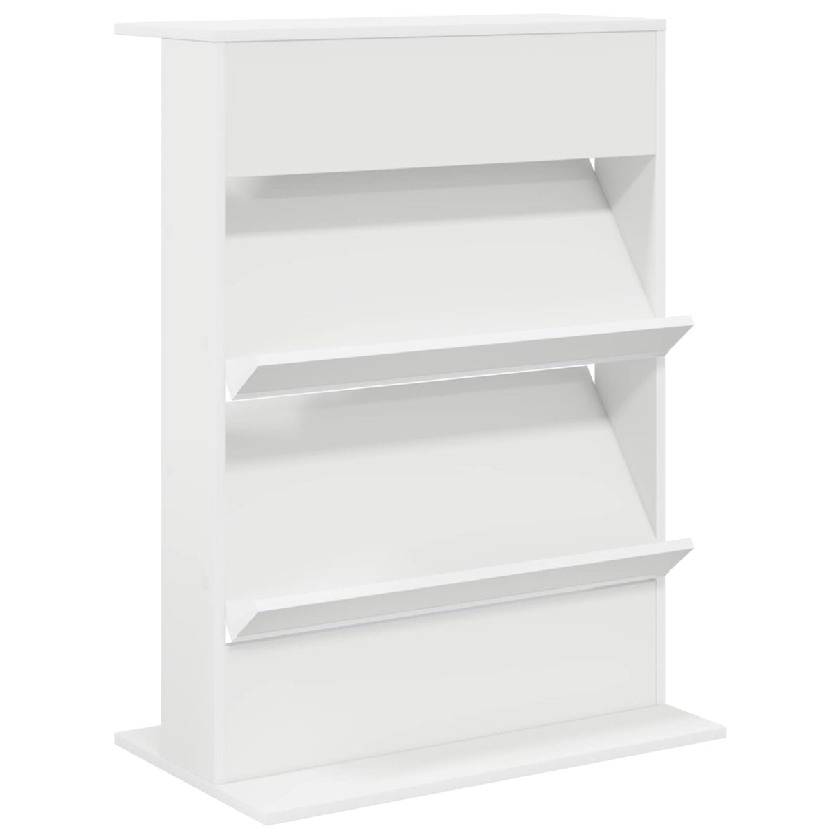 Magazine Rack White 70 x 41 x 96 cm Engineered Wood