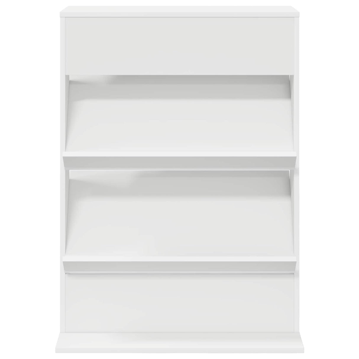 Magazine Rack White 70 x 41 x 96 cm Engineered Wood