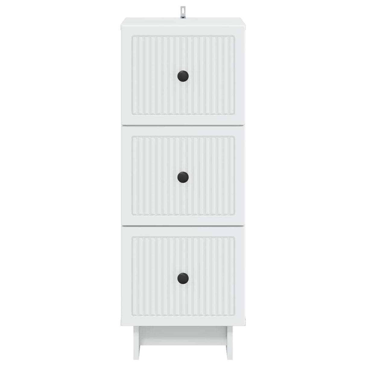 Drawer Cabinet White 33 x 34.5 x 90 cm Engineered Wood