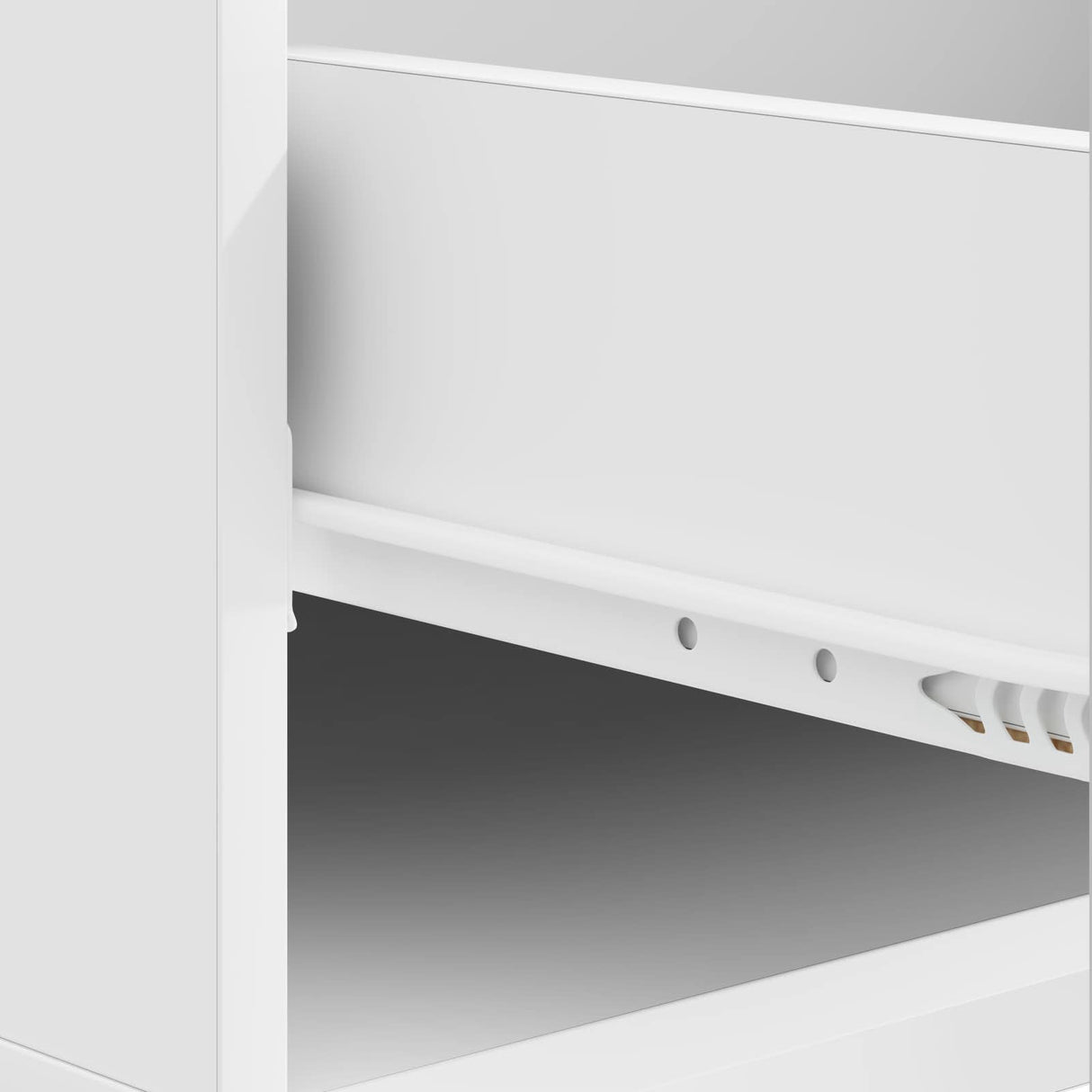 Coffee Table with Drawer White 49 x 50 x 40 cm Engineered Wood