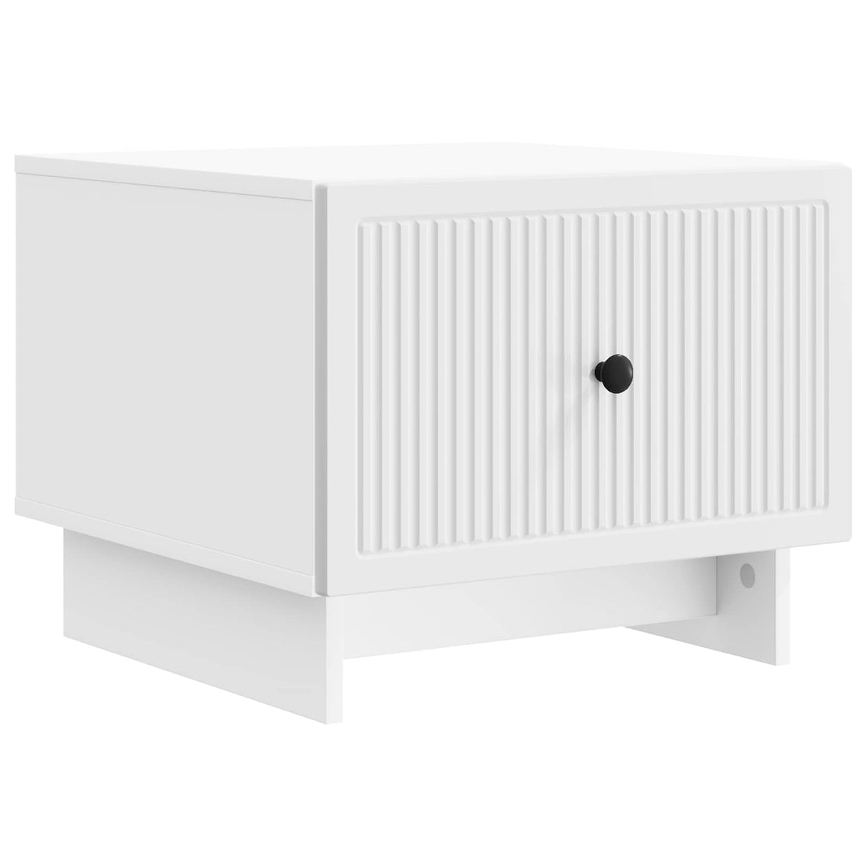 Coffee Table with Drawer White 49 x 50 x 40 cm Engineered Wood