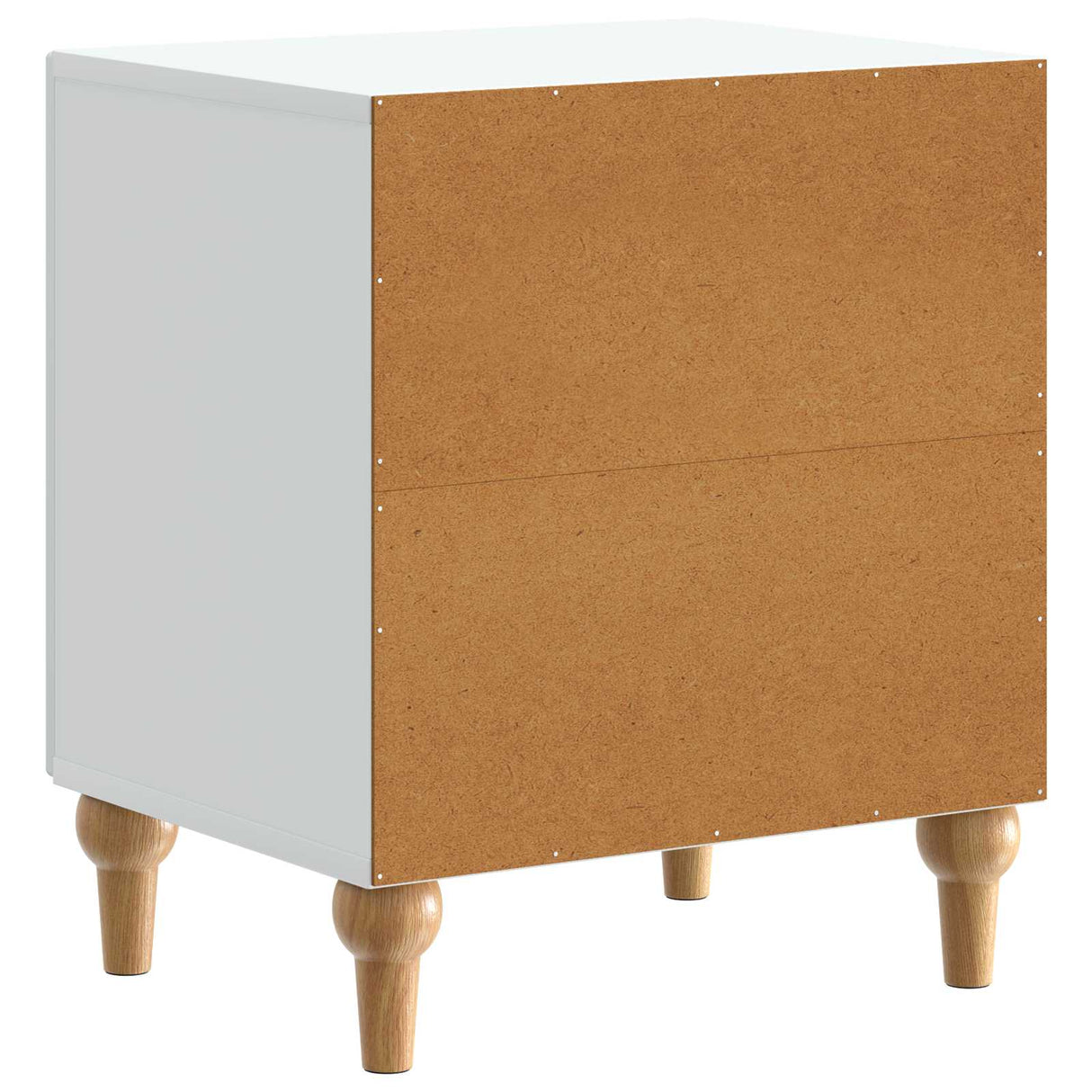 Bedside Cabinet White 43 x 34.5 x 50 cm Engineered Wood