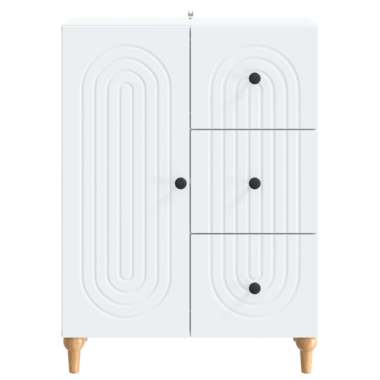 Sideboard with Drawer White 66 x 34.5 x 90 cm Engineered Wood