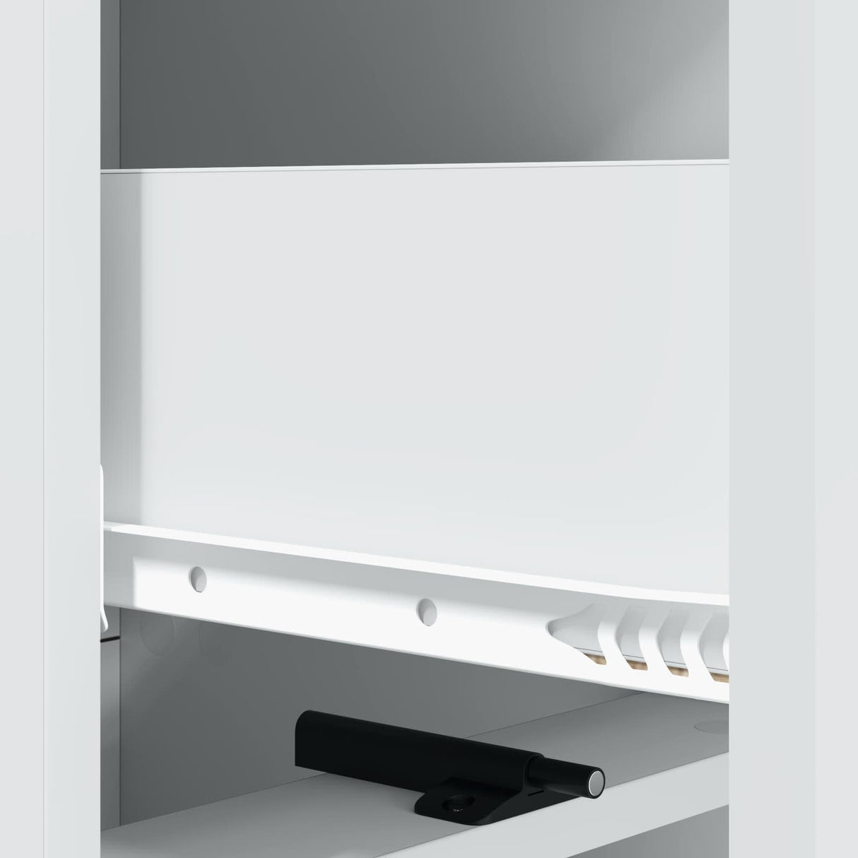 Drawer Cabinet White 33 x 34.5 x 92 cm Engineered Wood