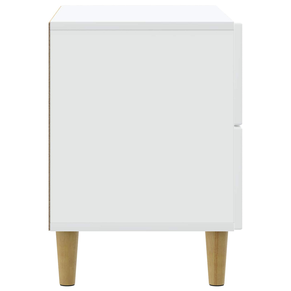 Bedside Cabinet White 62 x 34.5 x 48 cm Engineered Wood