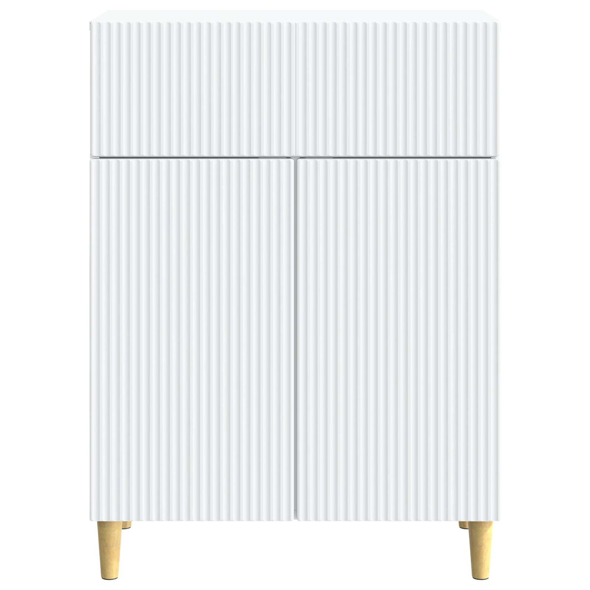 Sideboard with Drawer White 66 x 34.5 x 90 cm Engineered Wood