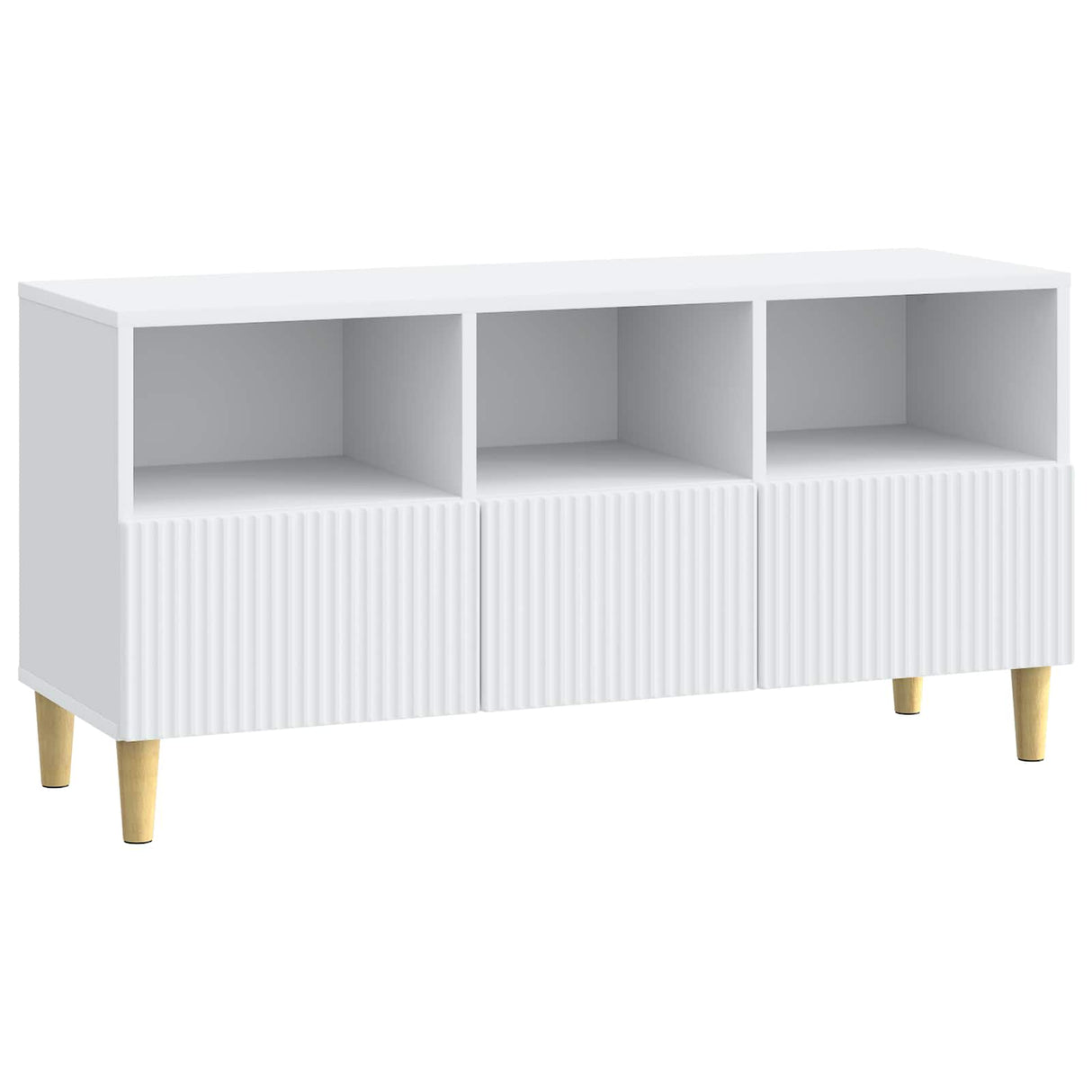 TV Cabinet with Drawer White 102 x 34.5 x 50 cm Engineered Wood