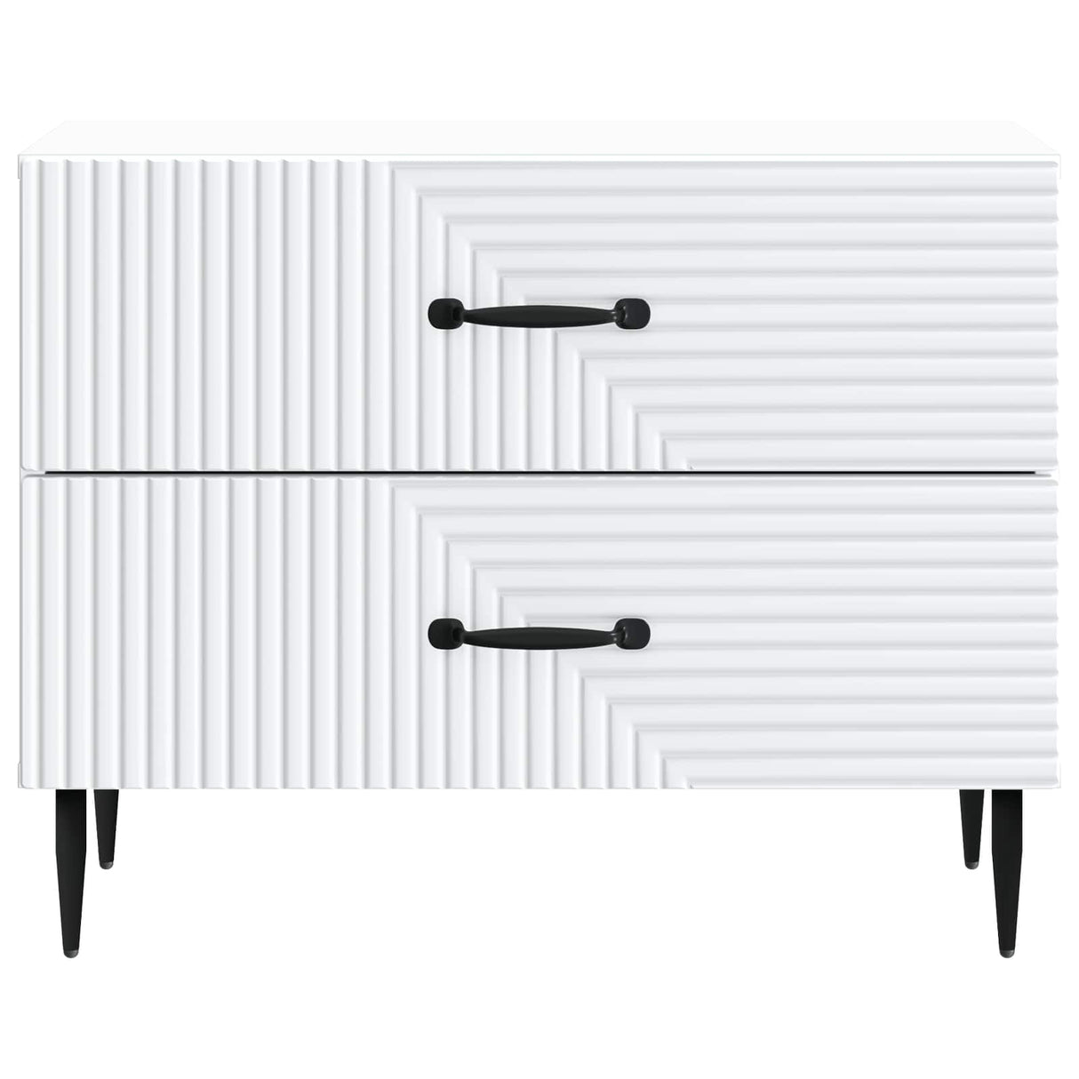 Bedside Cabinet White 62 x 34.5 x 47.5 cm Engineered Wood