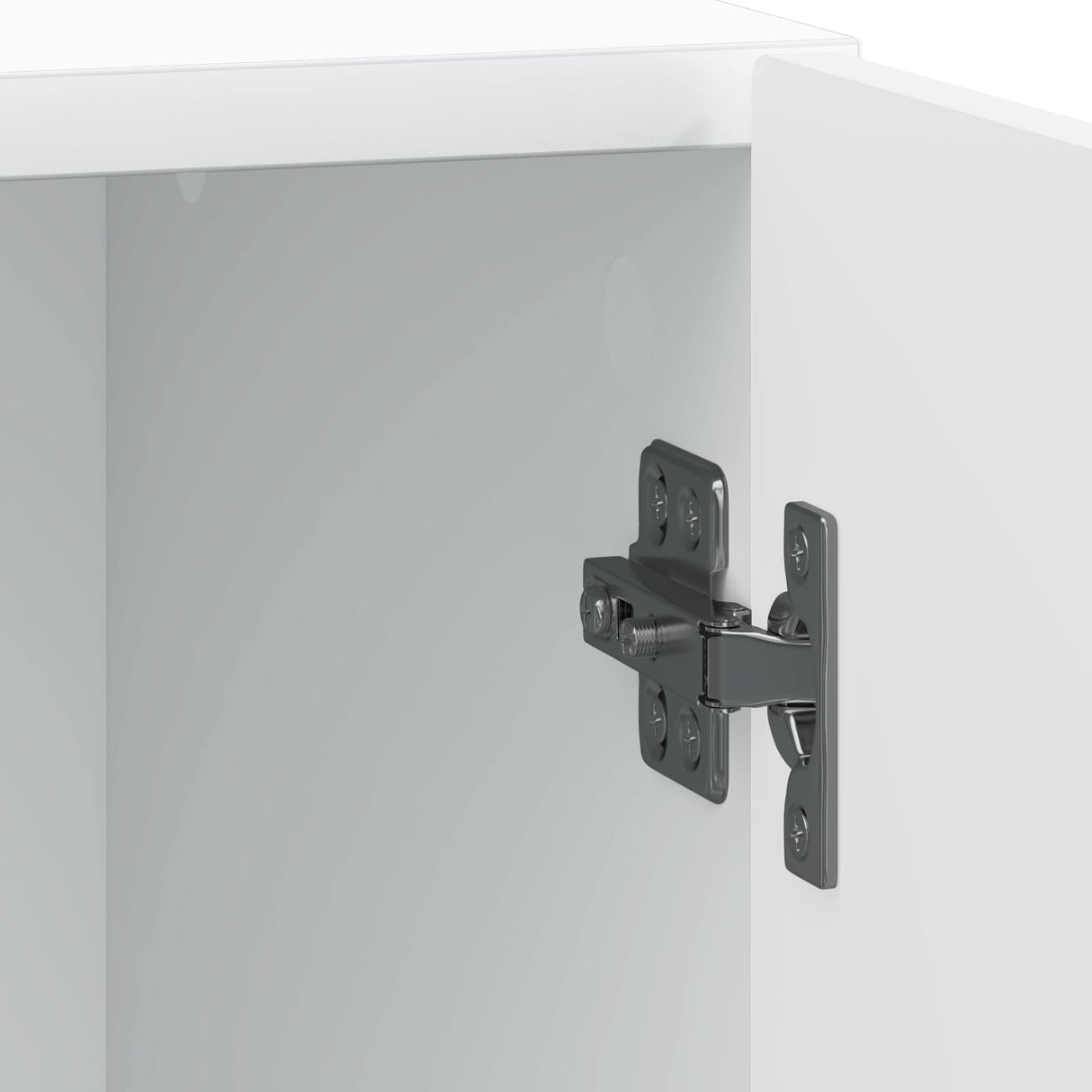 Bedside Cabinet White 43 x 34.5 x 50 cm Engineered Wood