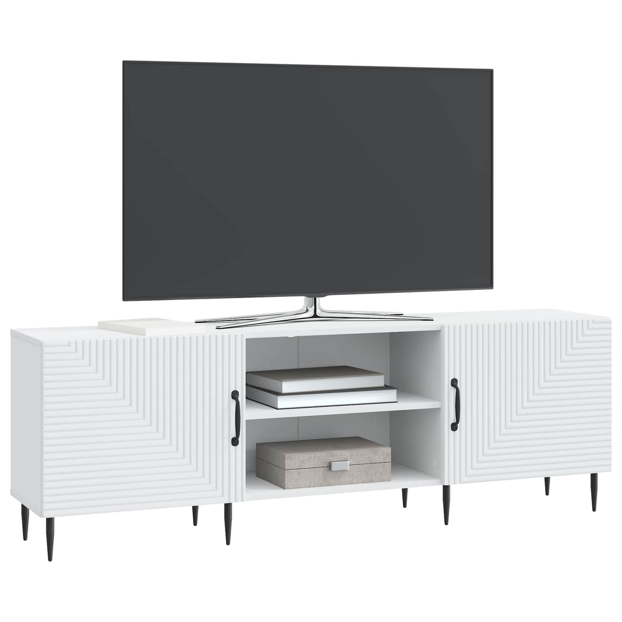 TV Cabinet 150 x 31 x 50 cm White Engineered Wood