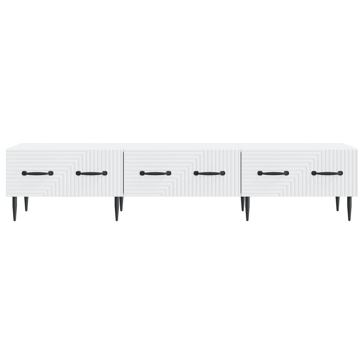TV Cabinet with Drawer White 147 x 34.5 x 30 cm Engineered Wood