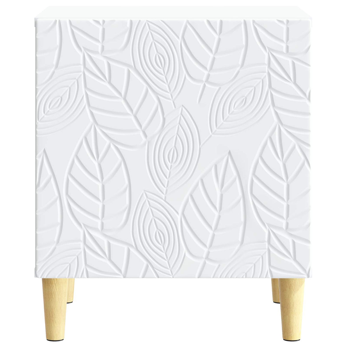 Bedside Table White 43 x 34.5 x 50 cm Engineered Wood