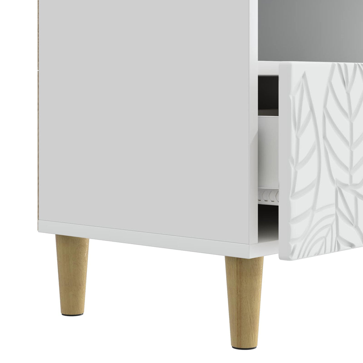 TV Cabinet 102 x 34.5 x 50 cm White Engineered Wood