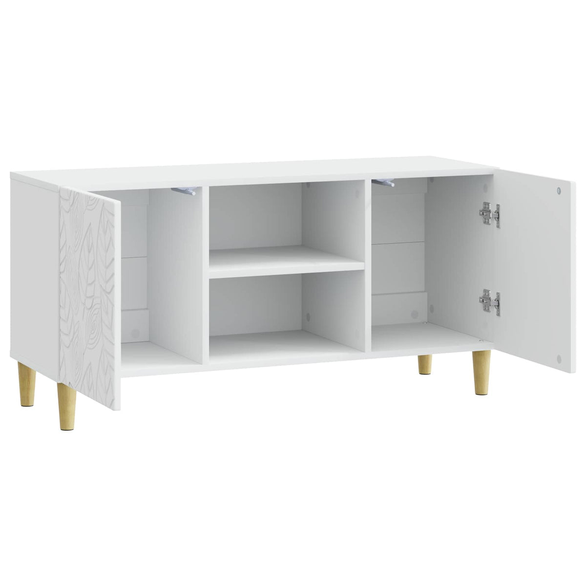 TV Cabinet 102 x 34.5 x 50 cm White Engineered Wood