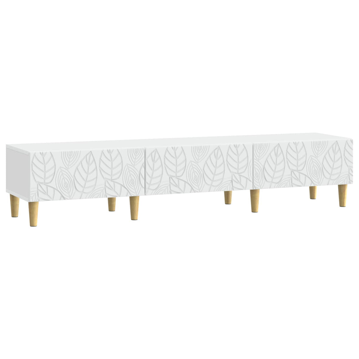 TV Cabinet 147 x 34.5 x 30 cm White Engineered Wood