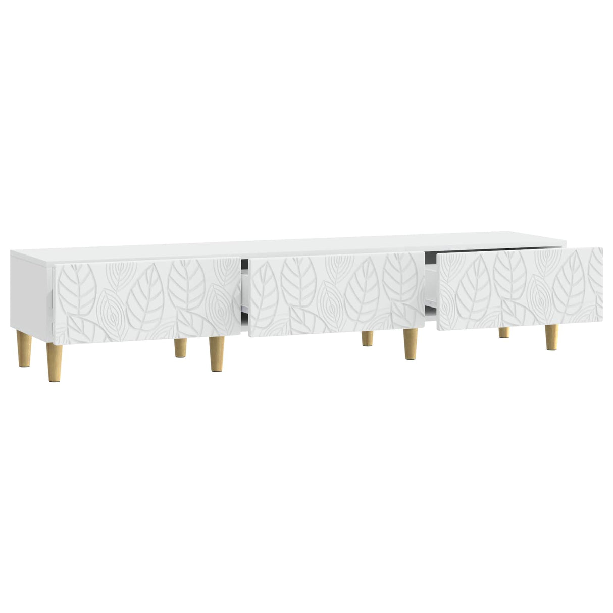 TV Cabinet 147 x 34.5 x 30 cm White Engineered Wood