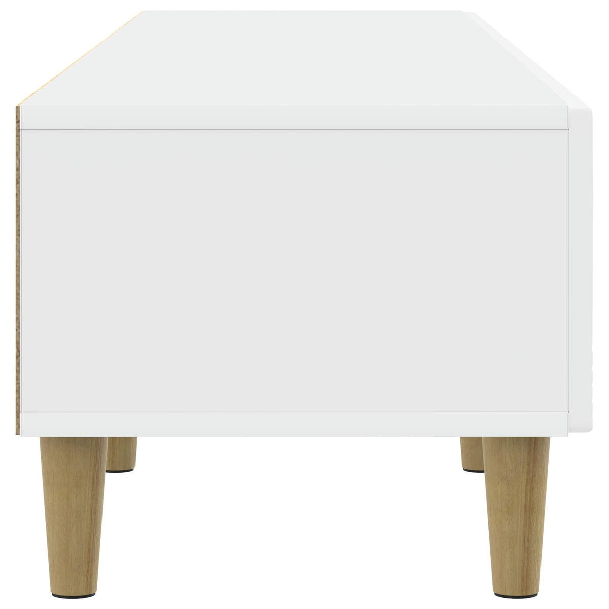 TV Cabinet 147 x 34.5 x 30 cm White Engineered Wood