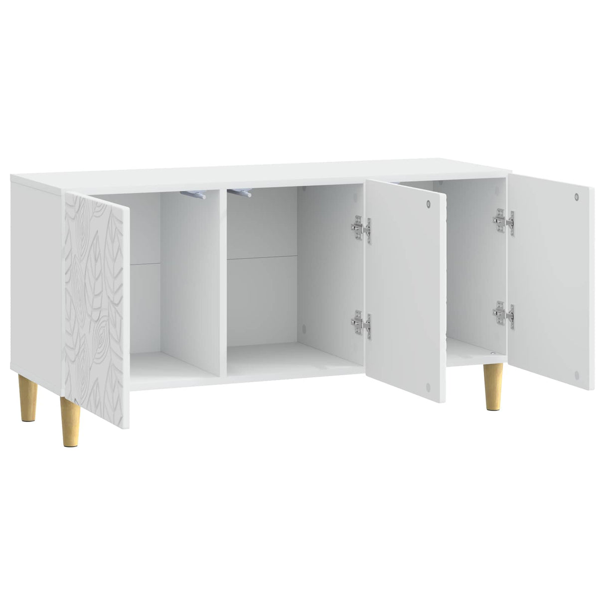 TV Cabinet 99 x 34.5 x 50 cm White Engineered Wood