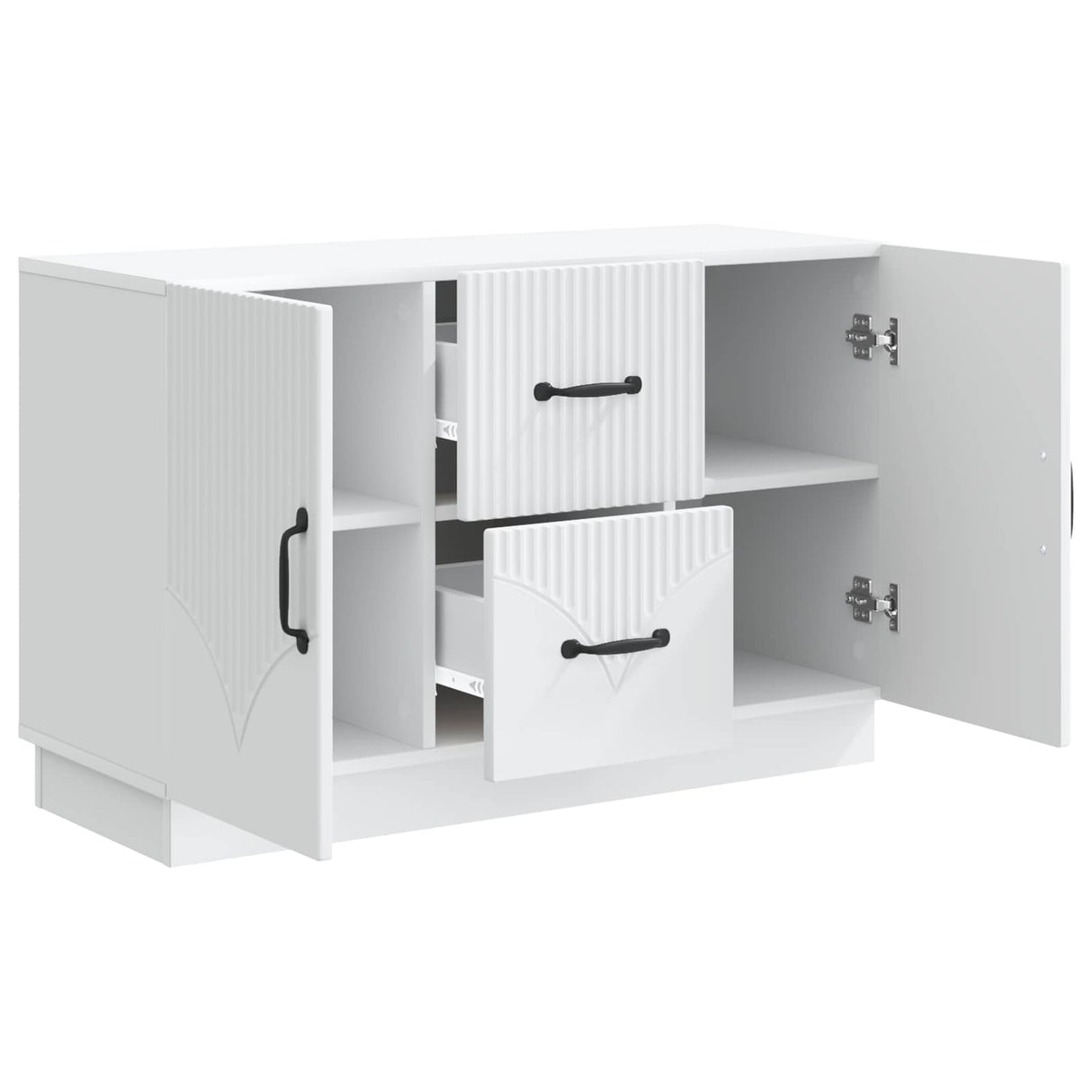 Sideboard with Drawer White 89 x 34.5 x 57 cm Engineered Wood