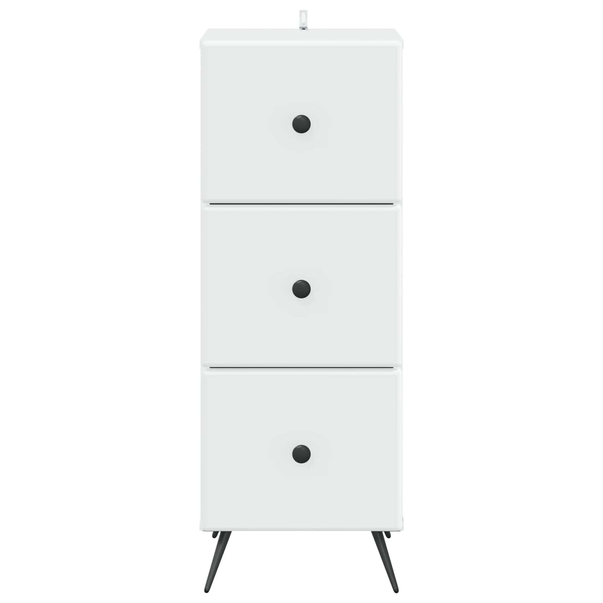 Drawer Cabinet White 33 x 34.5 x 90 cm Engineered Wood