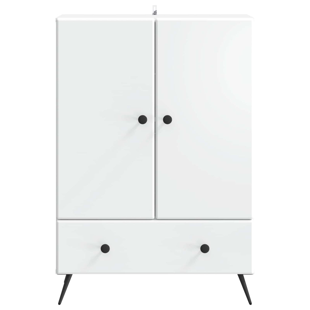Sideboard with Drawer White 66 x 34.5 x 95 cm Engineered Wood