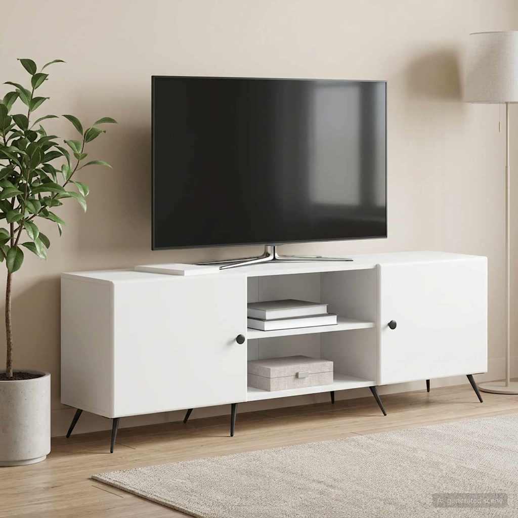 TV Cabinet 150 x 31 x 50 cm White Engineered Wood