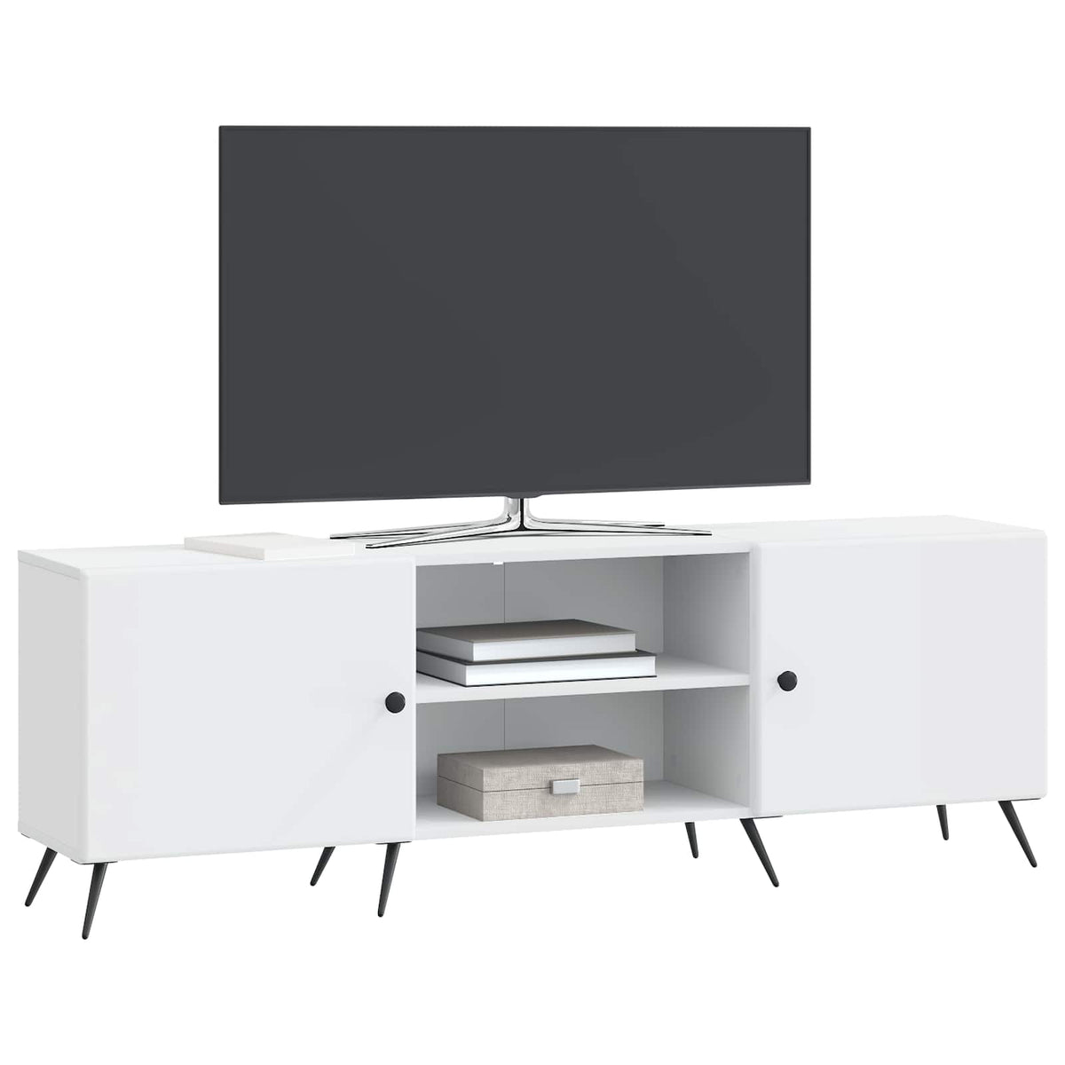 TV Cabinet 150 x 31 x 50 cm White Engineered Wood