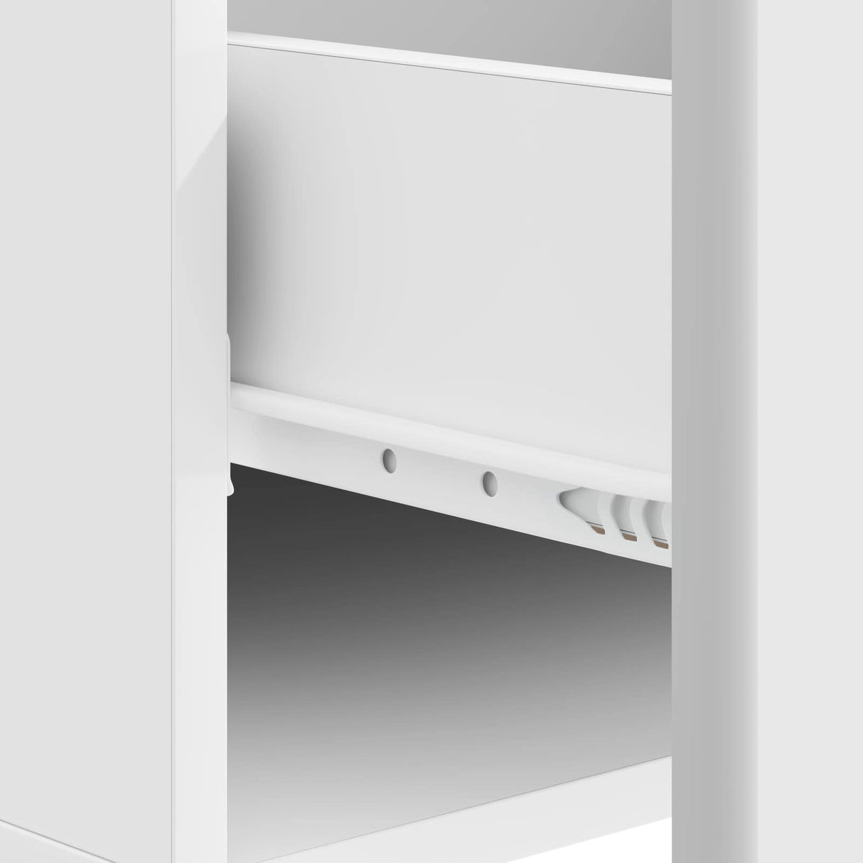 Coffee Table with Drawer White 49 x 50 x 40 cm Engineered Wood