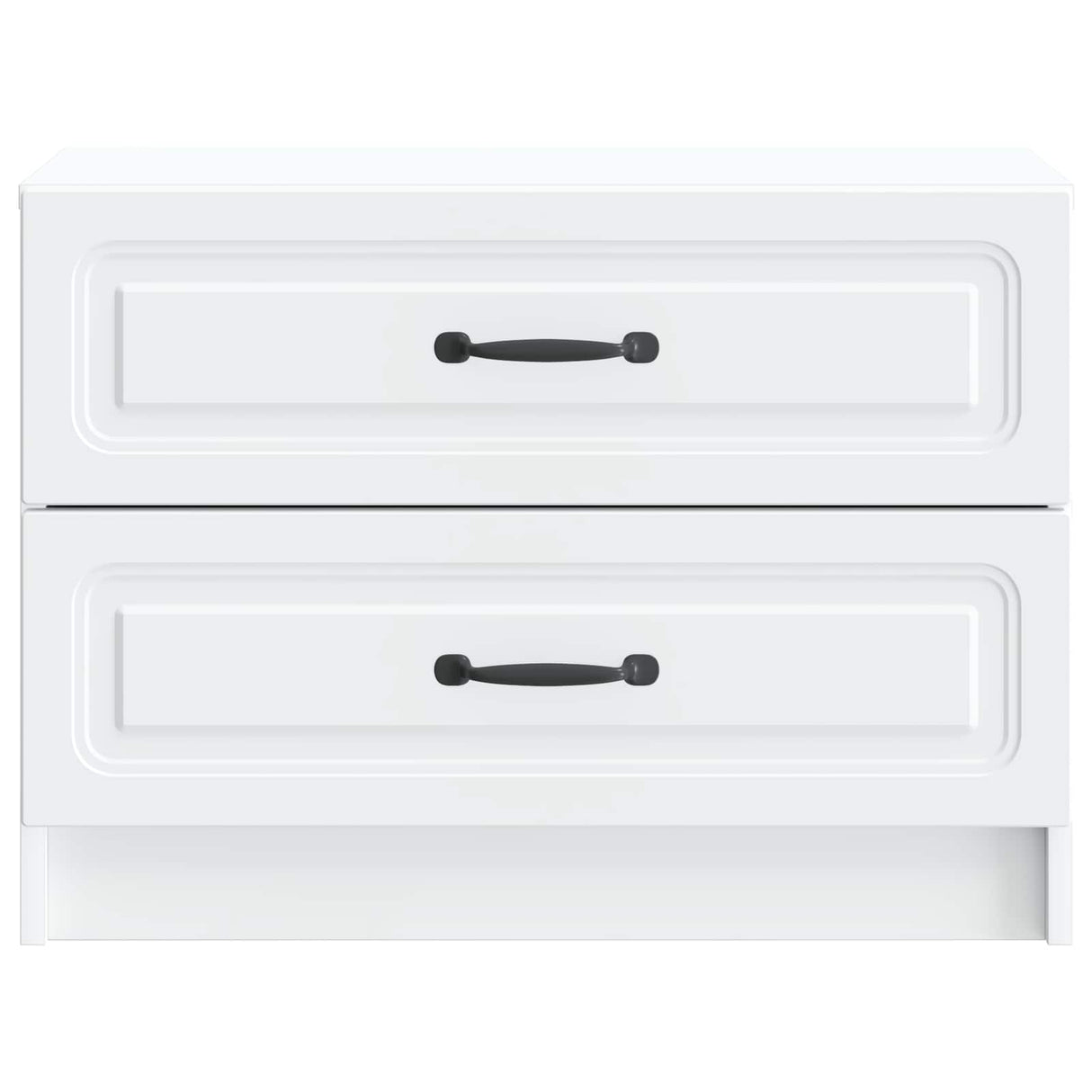 Bedside Cabinet White 62 x 34.5 x 44.5 cm Engineered Wood