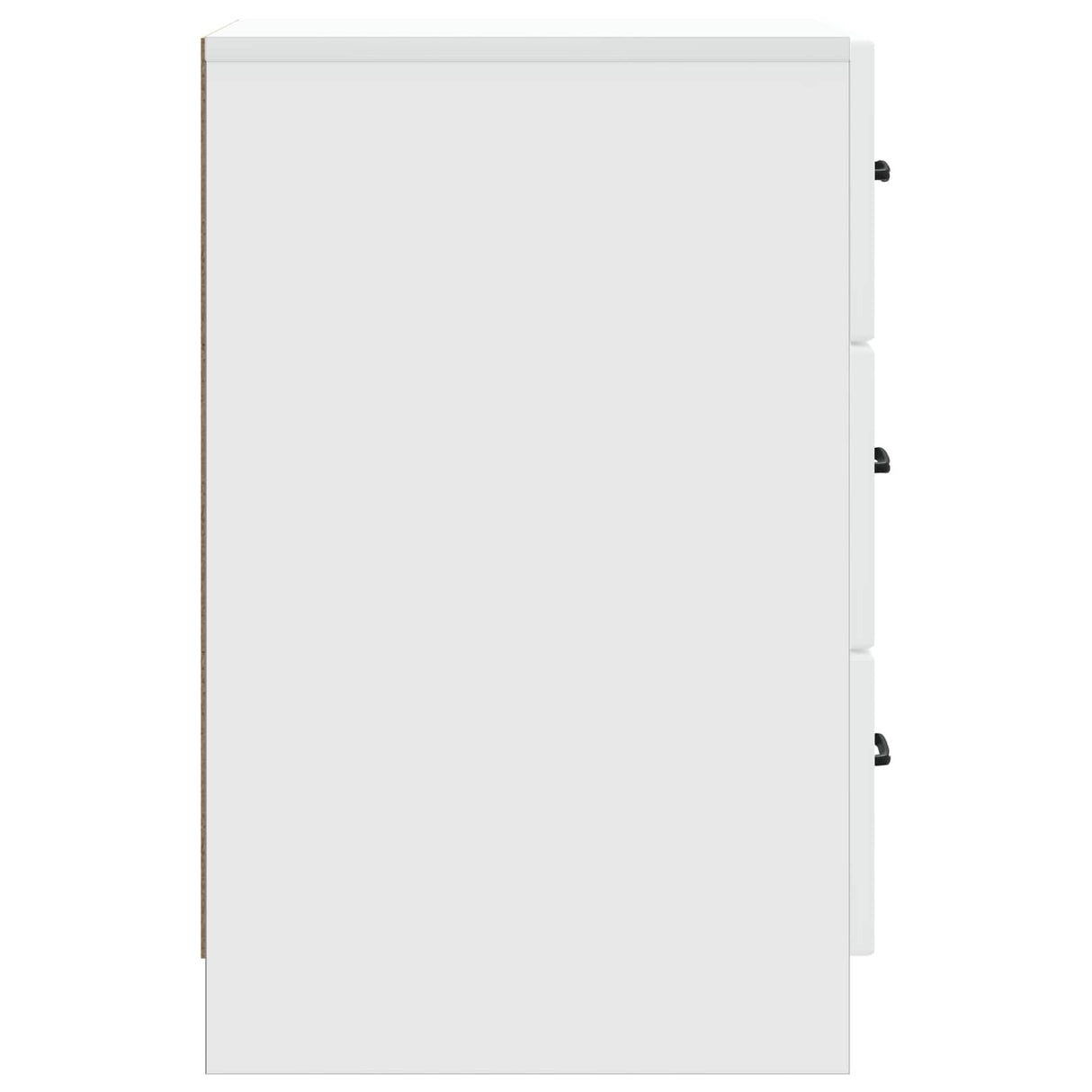 Bedside Cabinet White 43 x 41 x 63.5 cm Engineered Wood