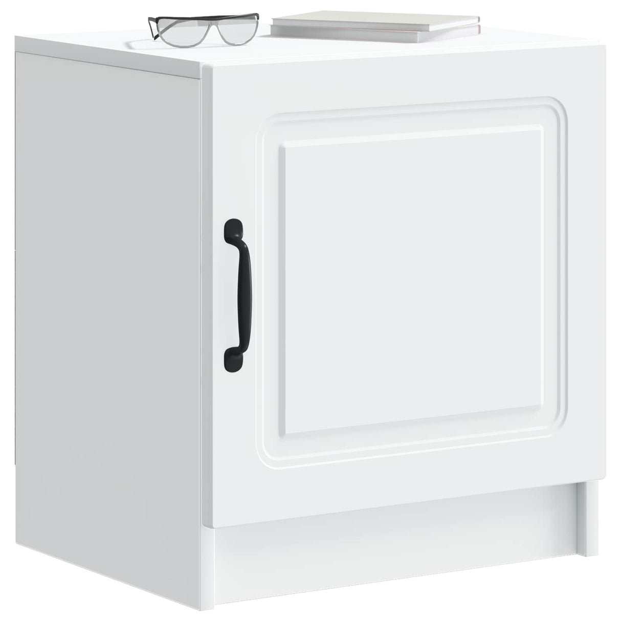 Bedside Cabinet White 43 x 34.5 x 47 cm Engineered Wood