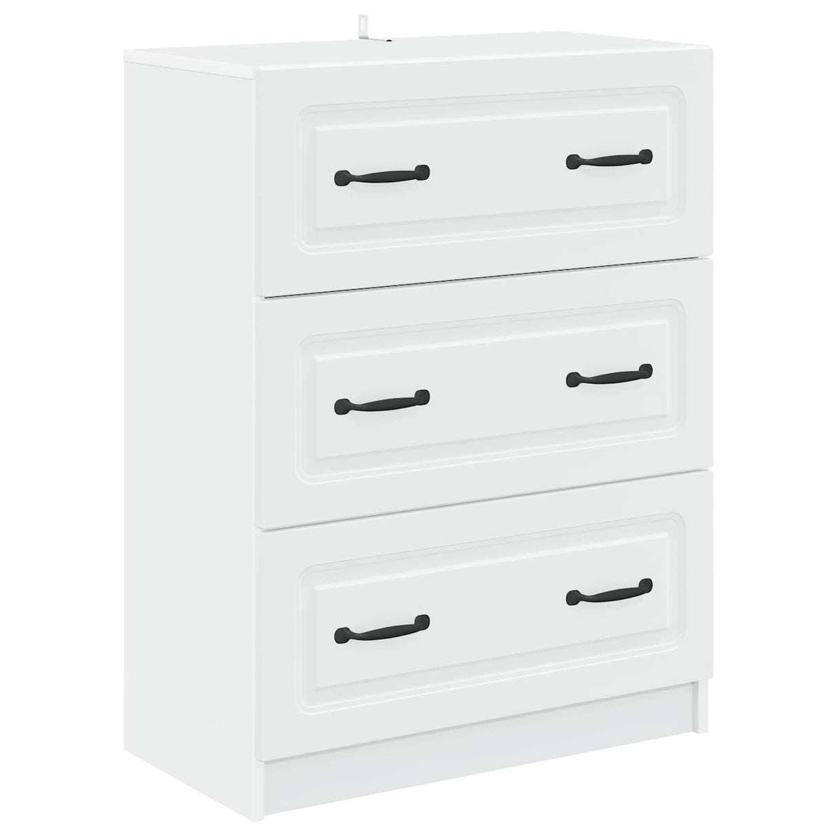 Drawer Cabinet White 66 x 34.5 x 87 cm Engineered Wood