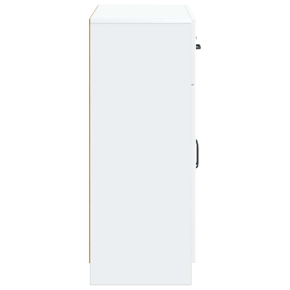 Sideboard with Drawer White 66 x 34.5 x 87 cm Engineered Wood